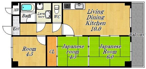 カサエスカーラの物件間取画像